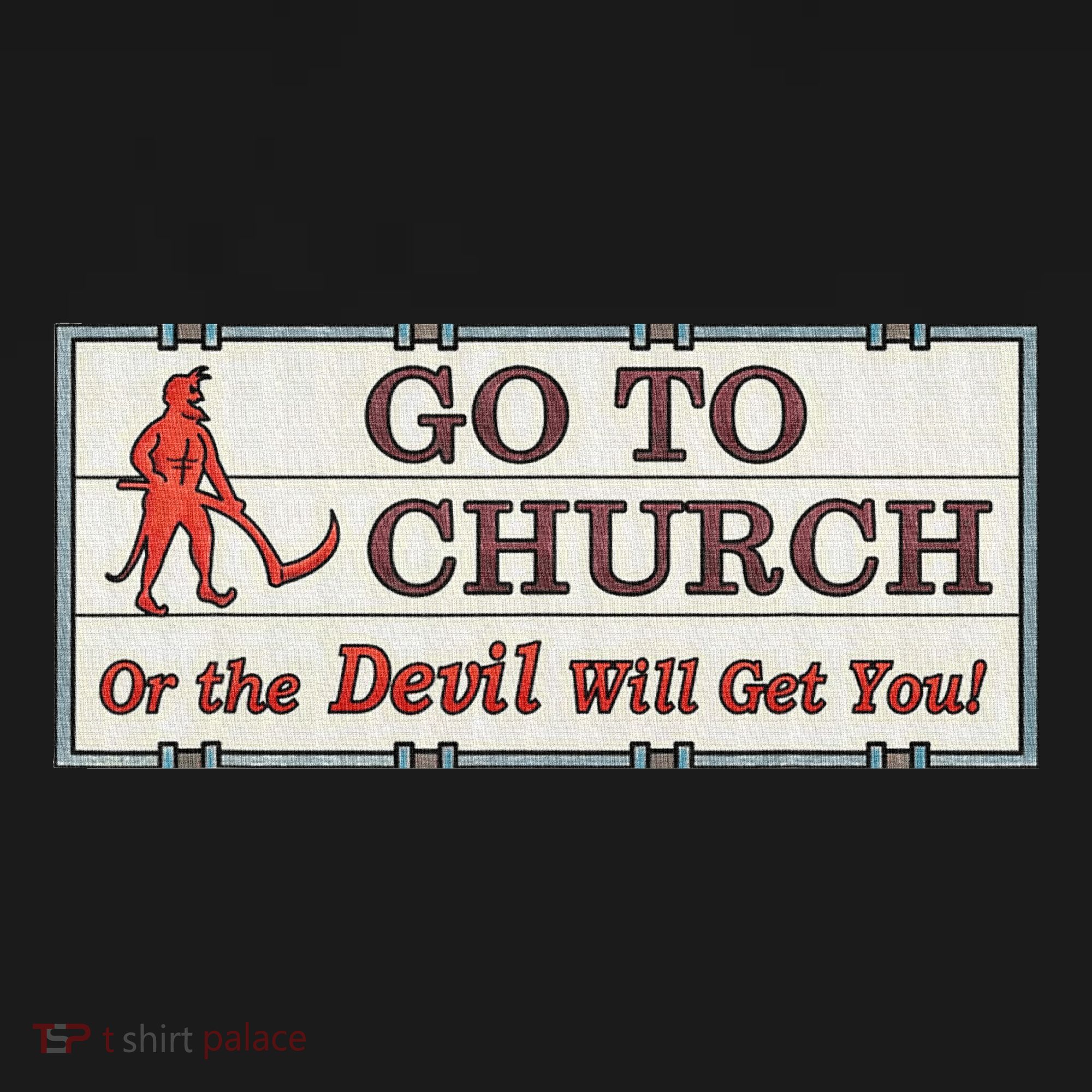 Vintage Jesus Christ Go To Church Or The Devil Will Get You Womens Funnel Neck Pullover Hood