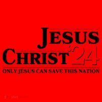 Vote Jesus Christ 2024 Only Jesus Can Save This Nation Santa Hat thumb 1