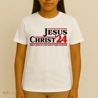 Vote Jesus Christ 2024 Only Jesus Can Save This Nation T-Shirt thumb 4