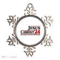 Vote Jesus Christ 2024 Only Jesus Can Save This Nation Ornament thumb 0