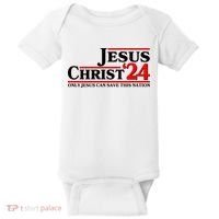Vote Jesus Christ 2024 Only Jesus Can Save This Nation Baby Bodysuit thumb 0