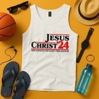Vote Jesus Christ 2024 Only Jesus Can Save This Nation Tank Top thumb 4
