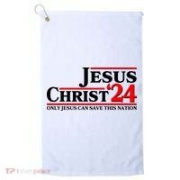 Vote Jesus Christ 2024 Only Jesus Can Save This Nation Golf Towel thumb 0