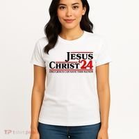 Vote Jesus Christ 2024 Only Jesus Can Save This Nation Women's T-Shirt thumb 4