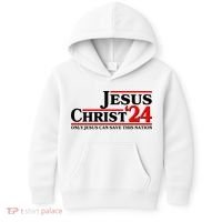 Vote Jesus Christ 2024 Only Jesus Can Save This Nation Kids Hoodie thumb 0