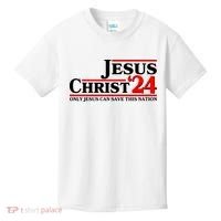 Vote Jesus Christ 2024 Only Jesus Can Save This Nation Kids T-Shirt thumb 0