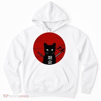 Vintage Japanese Cat Hoodie