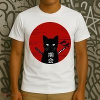 Vintage Japanese Cat T-Shirt thumb 3