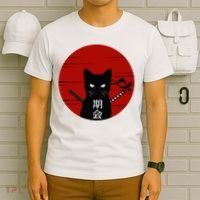 Vintage Japanese Cat T-Shirt thumb 6