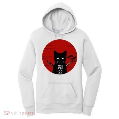 Vintage Japanese Cat Women's Hoodie