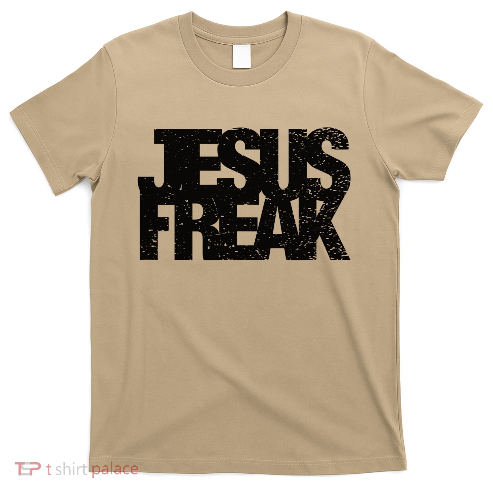 Vintage Jesus Freak Gift 70's Style Distressed Christian Gift T-Shirt