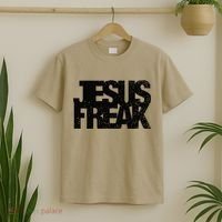 Vintage Jesus Freak Gift 70's Style Distressed Christian Gift T-Shirt thumb 2