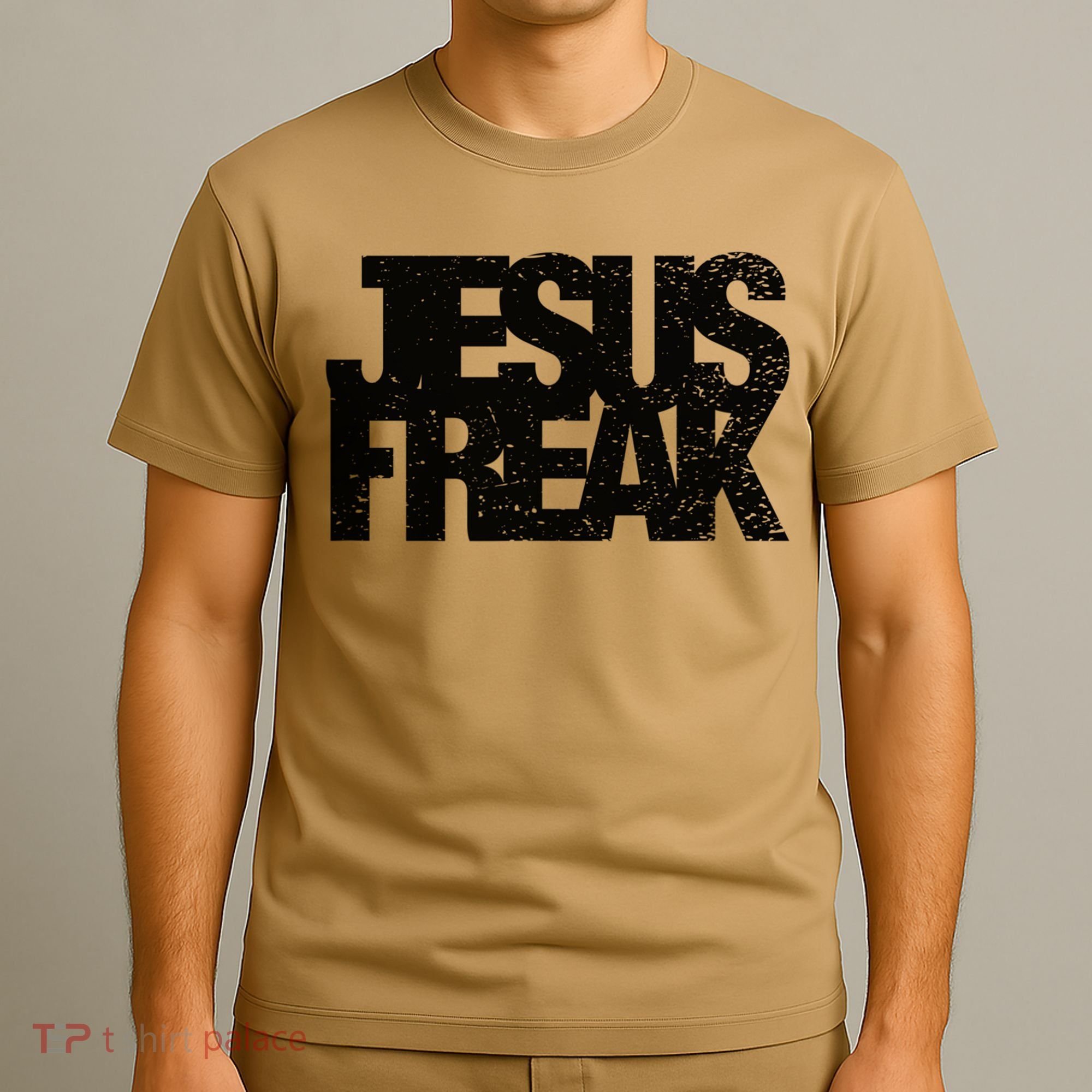 Vintage Jesus Freak Gift 70's Style Distressed Christian Gift T-Shirt