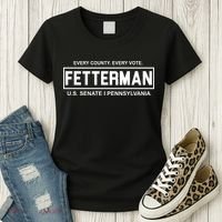 Vote John Fetterman For Senate Women's T-Shirt thumb 3