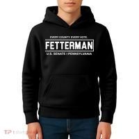 Vote John Fetterman For Senate Kids Hoodie thumb 4