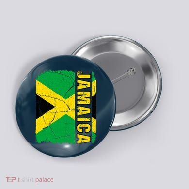 Vintage Jamaican Flag Jamaica Pride Roots Heritage Gift Button