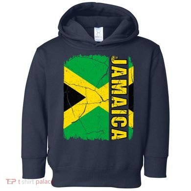 Vintage Jamaican Flag Jamaica Pride Roots Heritage Gift Toddler Hoodie