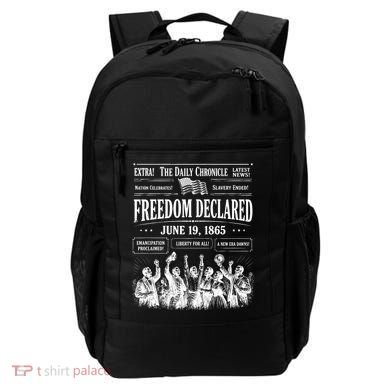 Vintage Juneteenth Freedom Declared 1865 Newspaper Backpack