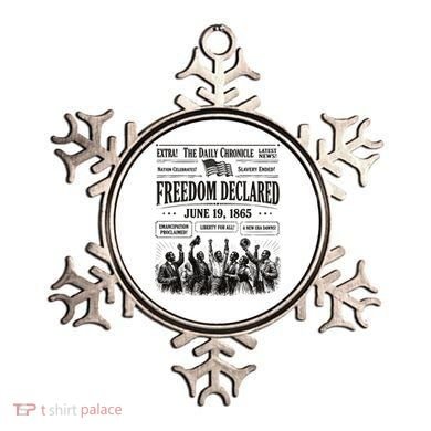 Vintage Juneteenth Freedom Declared 1865 Newspaper Ornament