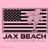 Visit Jacksonville Florida Vacation USA Flag Palms Jax Beach Coaster thumb 2