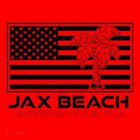 Visit Jacksonville Florida Vacation USA Flag Palms Jax Beach Santa Hat thumb 1