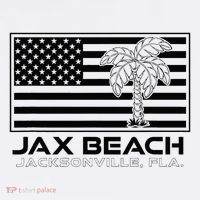 Visit Jacksonville Florida Vacation USA Flag Palms Jax Beach Sweatshirt thumb 3