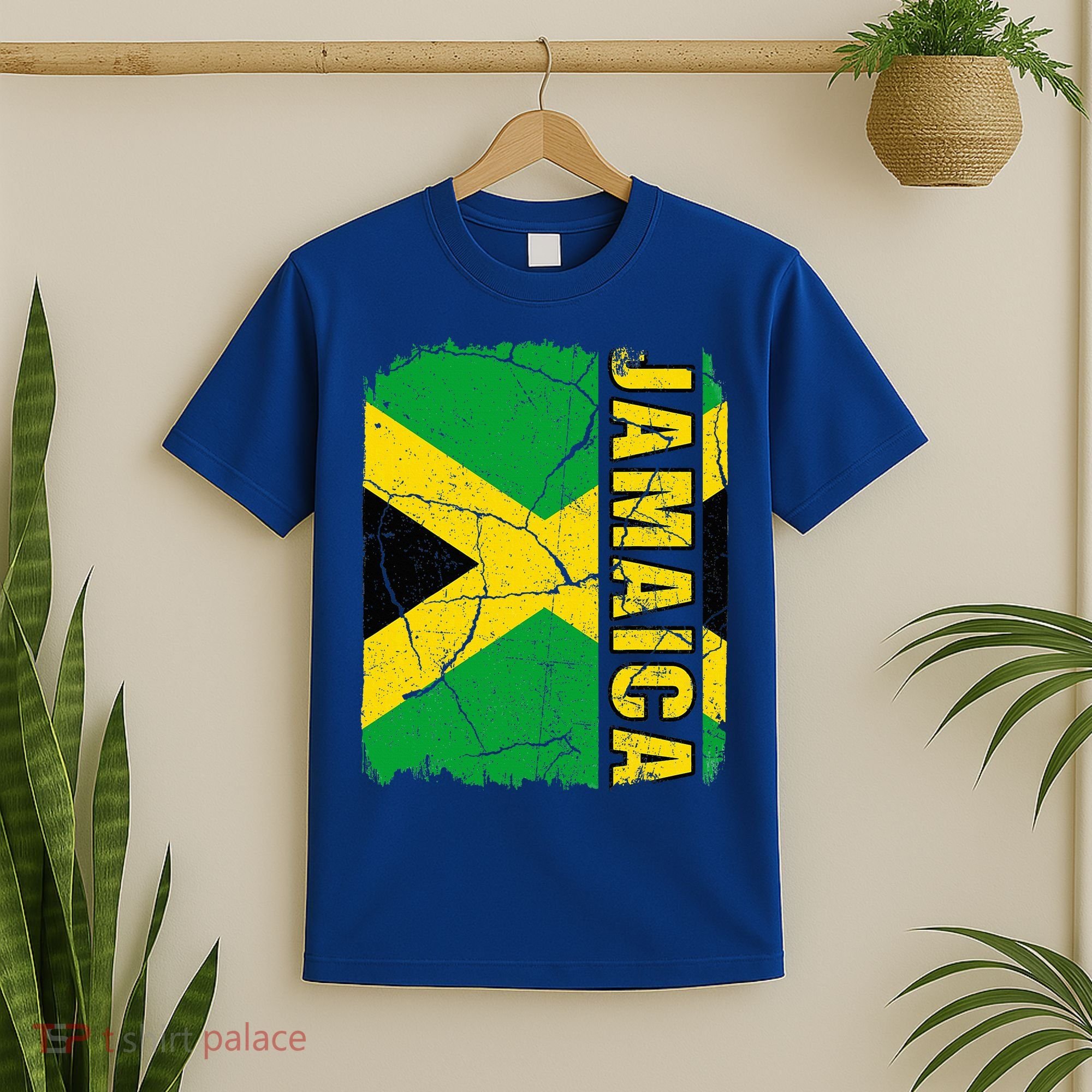 Vintage Jamaican Flag Jamaica Pride Roots Heritage Gift T-Shirt