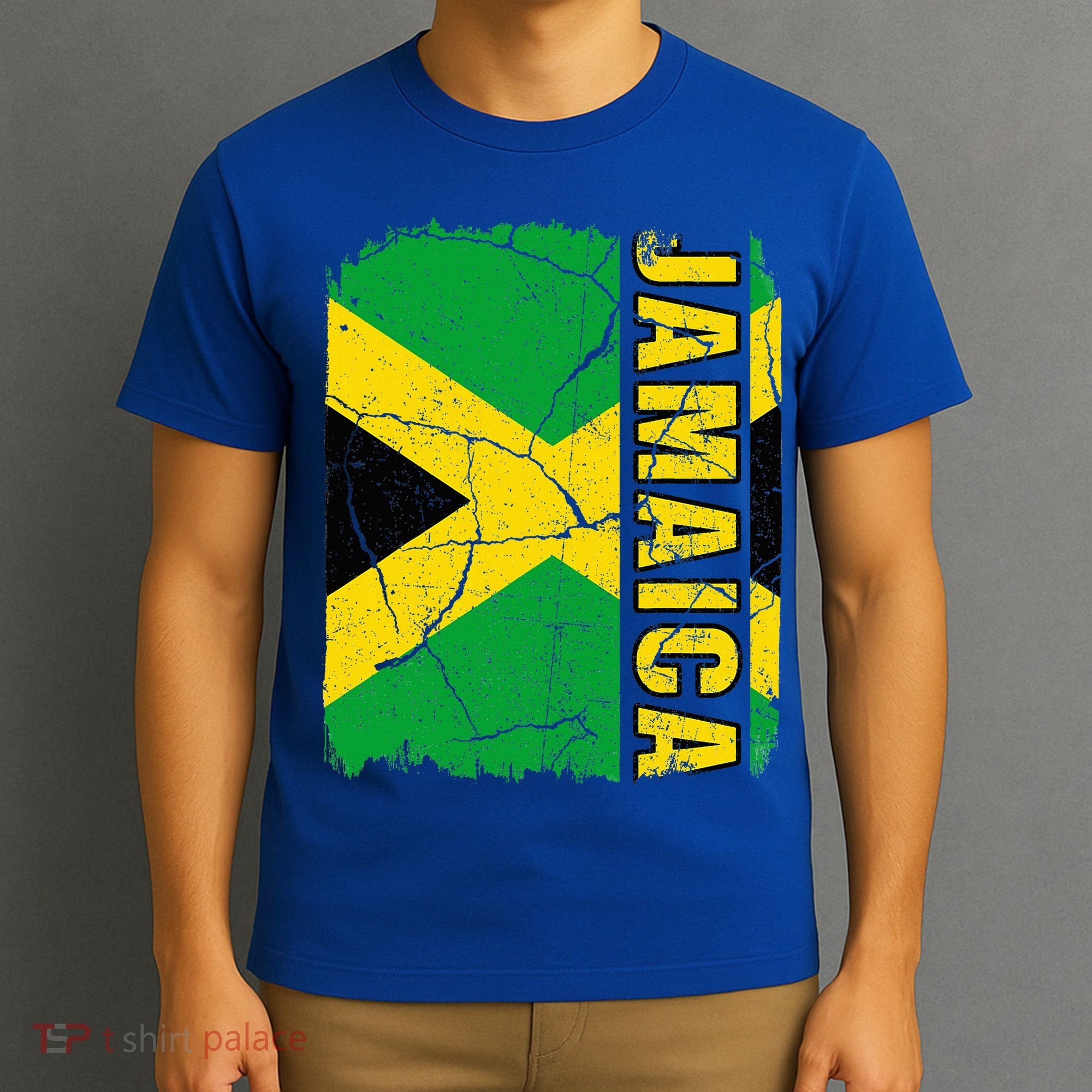 Vintage Jamaican Flag Jamaica Pride Roots Heritage Gift T-Shirt