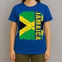 Vintage Jamaican Flag Jamaica Pride Roots Heritage Gift T-Shirt thumb 4