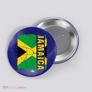 Vintage Jamaican Flag Jamaica Pride Roots Heritage Gift Button