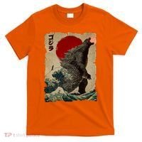 Vintage Japanese Monster Great Wave Poster T-Shirt thumb 0