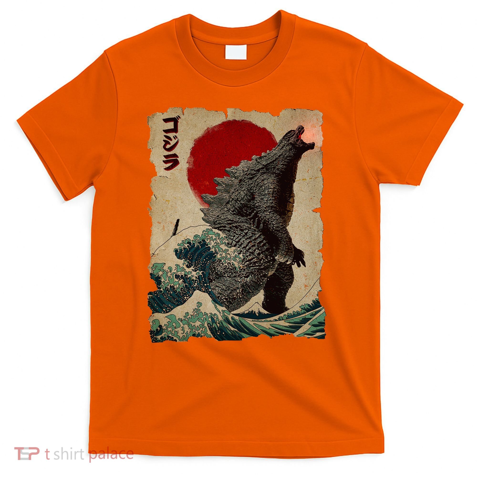 Vintage Japanese Monster Great Wave Poster T-Shirt