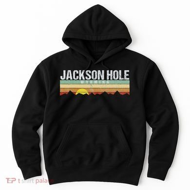 Vintage Jackson Hole Wyoming Retro Hoodie