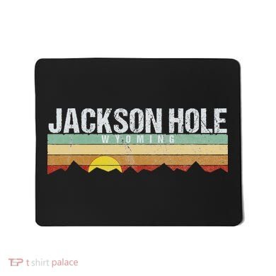 Vintage Jackson Hole Wyoming Retro Mousepad
