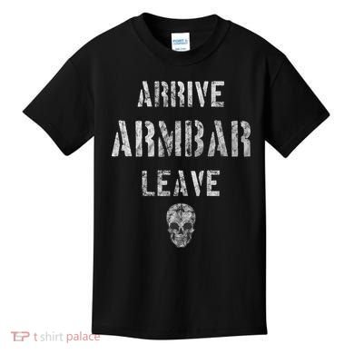 Vintage Jiu Jitsu Arrive Armbar Leave Grappling BJJ Kids T-Shirt