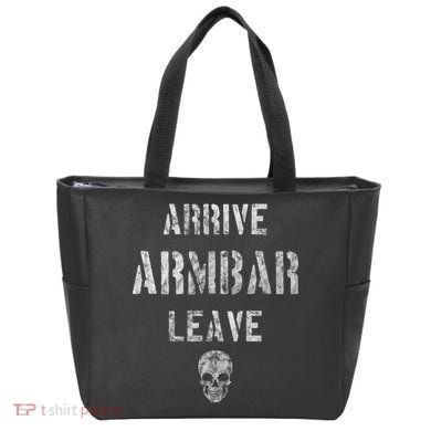 Vintage Jiu Jitsu Arrive Armbar Leave Grappling BJJ Tote Bag