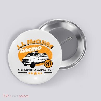 Vintage Jj Mcclure Racing V2 Button
