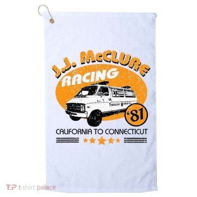 Vintage Jj Mcclure Racing V2 Golf Towel