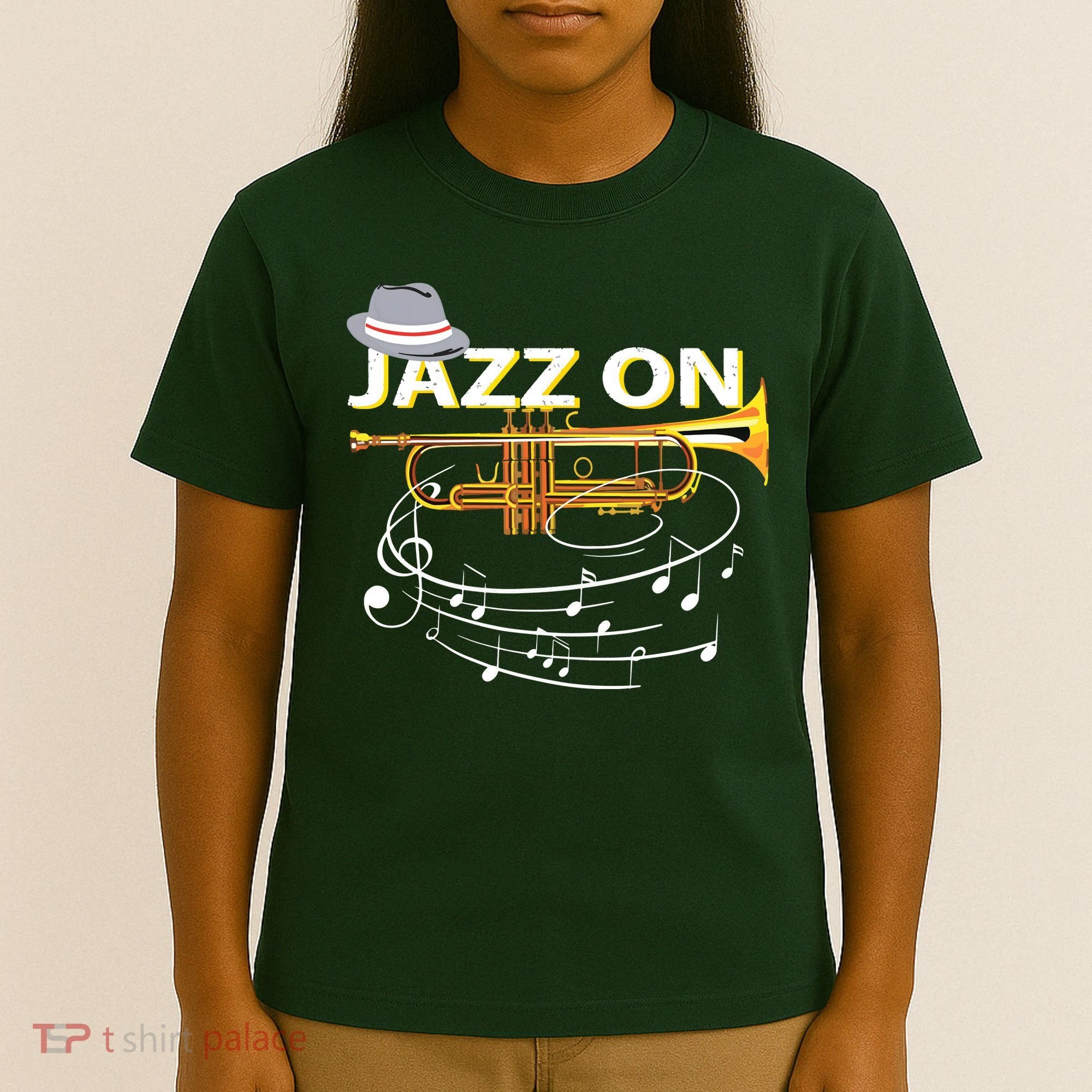 Vintage Jazz On Trumpet Player Blues Music Lovers Jazz Band T-Shirt
