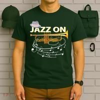Vintage Jazz On Trumpet Player Blues Music Lovers Jazz Band T-Shirt thumb 6