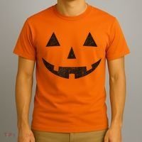 Vintage Jack O Lantern Jackolantern Pumpkin Face T-Shirt thumb 3