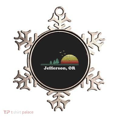 Vintage Jefferson Oregon Home Souvenir Print Ornament