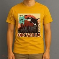 Vintage Japanese Orcazilla Poster T-Shirt thumb 3