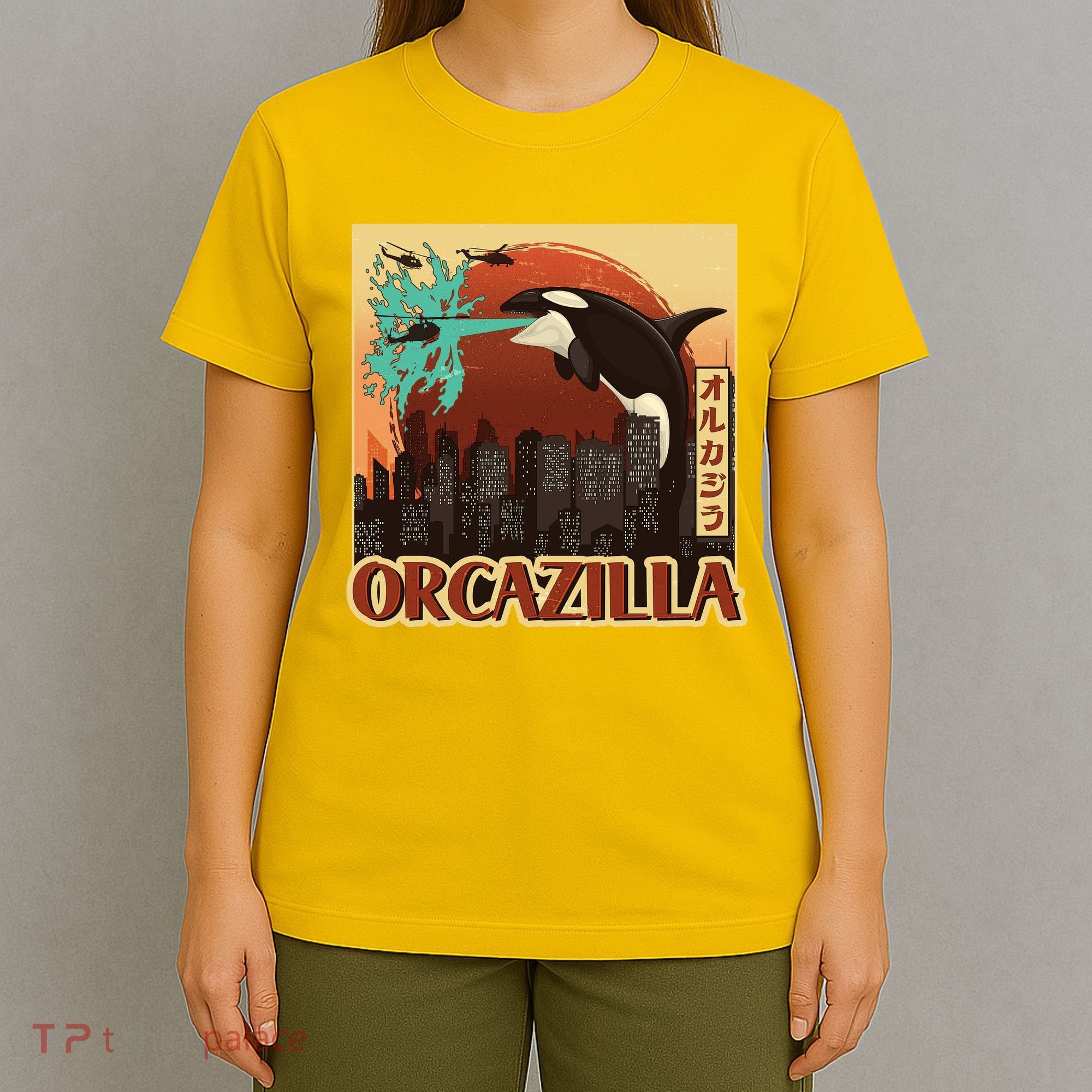 Vintage Japanese Orcazilla Poster T-Shirt