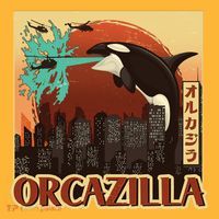 Vintage Japanese Orcazilla Poster T-Shirt thumb 7