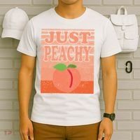 Vintage Just Peachy Southern Retro Summer Georgia T-Shirt thumb 6