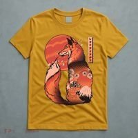 Vintage Japanese Red Fox Kitsune Tattoo T-Shirt thumb 5