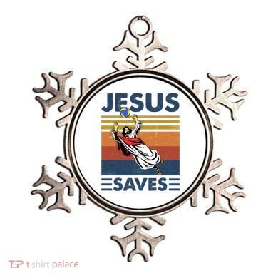 Volleyball Jesus Saves Vintage Volleyball Coach Ornament