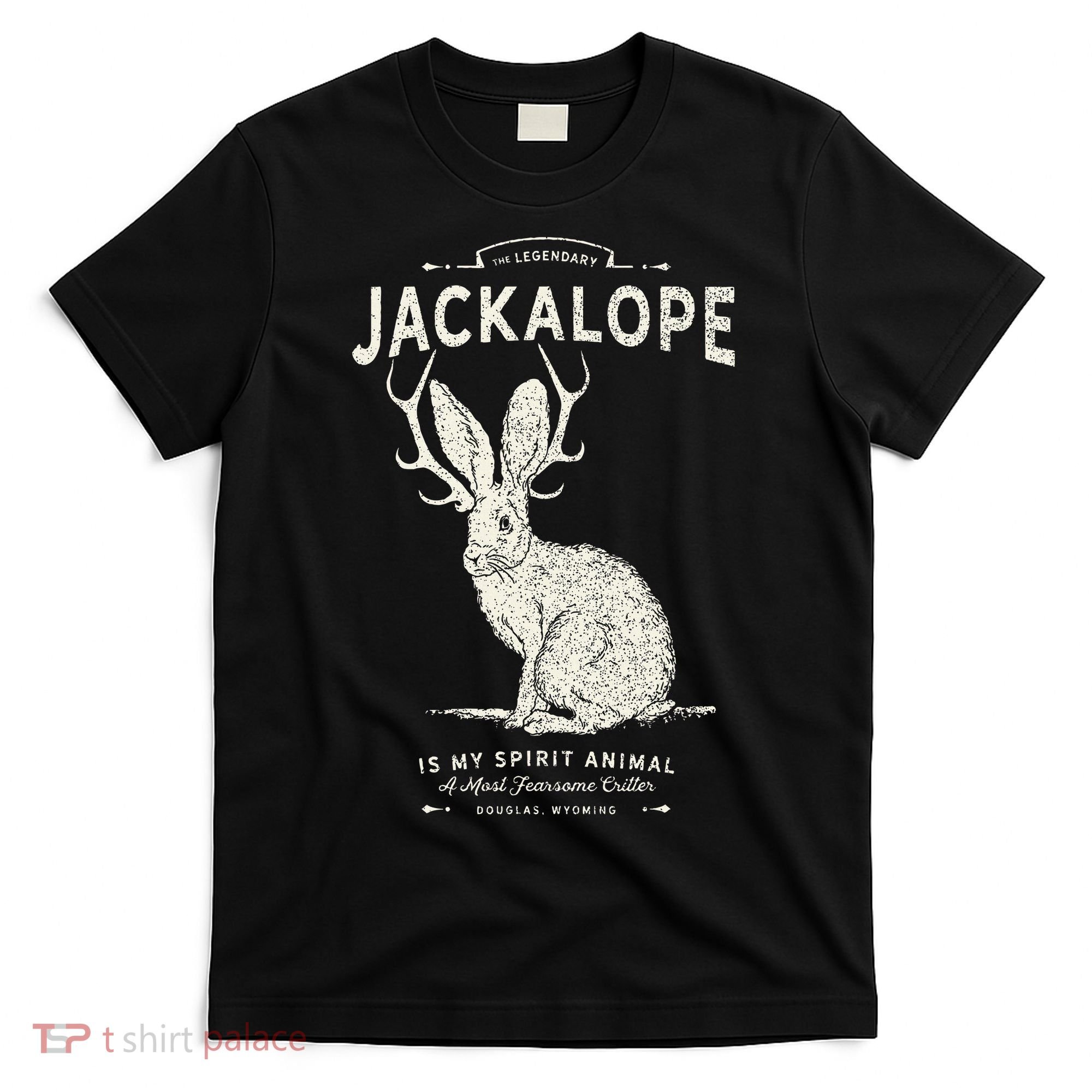 Vintage Jackalope Spirit Animal Mythical Critter T-Shirt
