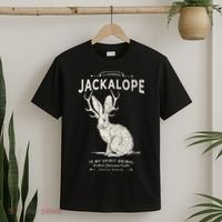 Vintage Jackalope Spirit Animal Mythical Critter T-Shirt thumb 2